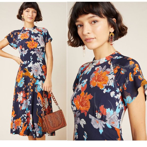 Anthropologie Dresses Anthropologie X Kachel Azura Tiger Print Dress Poshmark